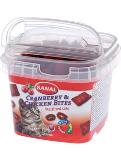 Sanal Cranberry & Chicken Cup 75gr