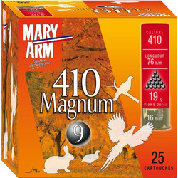 Mary Arm 410 Magnum Φυσίγγια Συγκέντρωσης 36Cal 76mm 19gr 25τμχ