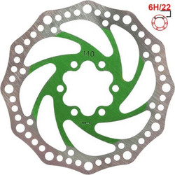 Δισκόπλακα | eWheel | 6 Bolt | 140mm | Πράσινη