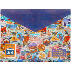 LEGAMI ΦΑΚΕΛΟΣ ΚΟΥΜΠΙ Α4 TRAVEL STICKERS PFB0003