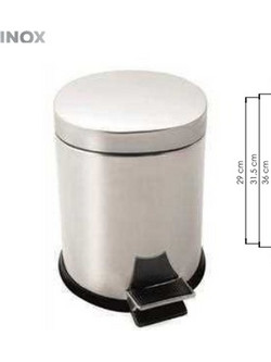 Interflex Χαρτοδοχεία - Χαρτοδοχείο inox 8 lt Χρωμέ