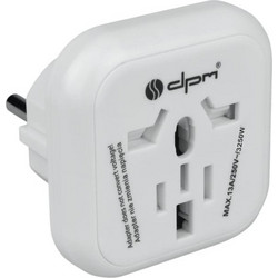 Europe Travel Adapter DPM White