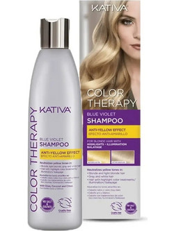 Kativa Blue Therapy Violet Σαμπουάν για Προστασία Χρώματος & Επανόρθωση για Βαμμένα Μαλλιά 250ml