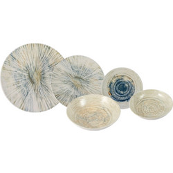 ΣΕΤ ΦΑΓΗΤΟΥ 20 ΤΕΜΑΧΙΩΝ ΠΙΑΤΑ ΠΟΡΣΕΛΑΝΗΣ IN GLAZE BLUE RAYS 5401024 HFA