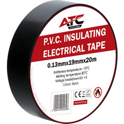 ATC Μονωτική Ταινία PVC Μαύρο 0.13mmx19mmx20m