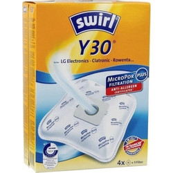 Swirl Y30 Σακούλες Σκούπας 4τμχ Συμβατές με Σκούπα Clatronic / Electrolux / Rowenta