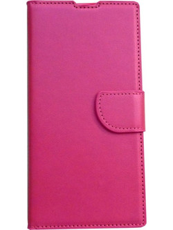 Book Case Flip wallet Για Huawei Y5 P 2020 σε Φούξια Φούξια Flip Wallet Δερματίνη, Σιλικόνη