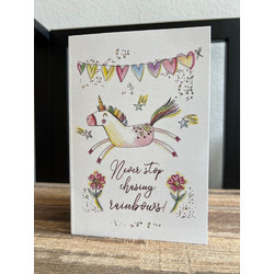 LITTLES Studio - Never Stop Chasing Rainbows Card