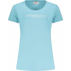 FREDDY WOMEN'S SHORT-SLEEVED T-SHIRT, BLUE Γαλάζιο