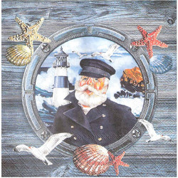 Χαρτοπετσέτα Decoupage 33x33cm Καπετάνιος