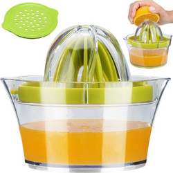 Στίφτης Εσπεριδοειδών Χειροκίνητος 400ml με Δοχείο & Σουρωτήρι 4 σε 1