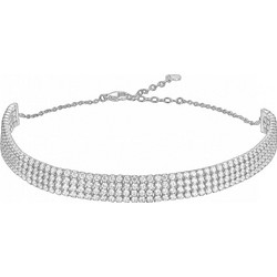 Luca Barra Κολιέ Choker Tennis Ατσάλι ασημί με Ζιργκόν 2.5mm CK2183