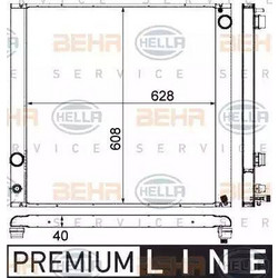HELLA 8MK 376 727-521 - BEHR-HELLA ΨΥΓΕΙΟ ΜΗΧΑΝΗΣ LAND ROVER