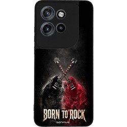 Sonique Men's Edition Θήκη με Σχέδιο «Born to Rock» (Motorola Edge 50 Neo 5G / Edge 60 Neo 5G)