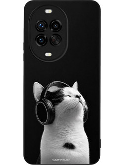 Sonique Men's Edition Back Cover Audio Kitten - White (Huawei Nova 14 Pro 5G)
