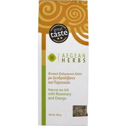 Αλάτι με Δενδρολίβανο και Πορτοκάλι (200g) Aegean Herbs