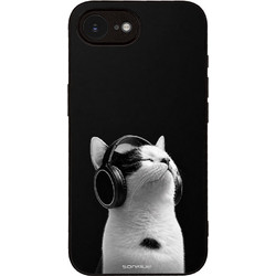 Sonique Men's Edition Θήκη με Σχέδιο «Audio Kitten - White» (iPhone 16e / 17e)