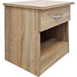 Κομοδίνο Bedy pakoworld sonoma 40x34x42εκ