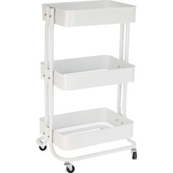 ΤΡΌΛΕΪ ΚΟΥΖΊΝΑΣ KITCHENTROLLEY 3 LAYERS WHITE