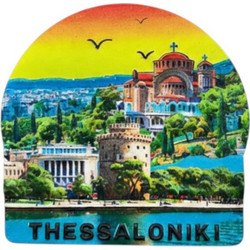 Τουριστικό μαγνητάκι Souvenir - Σετ 12pcs - Thessaloniki - 678553 Tradesor