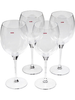 Alessi Σετ Ποτήρια Κρασιού Γυάλινα Κολωνάτα Mami XL 450ml 4τμχ SG119/1S4