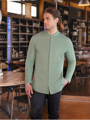 Σακάκι Σεφ Avantgarde Πράσινο Παστέλ Slim Fit Diamond Cut Karlowsky