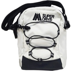 Superdry Outdoor Crossbody Γυναικείο Τσαντάκι Χιαστί Υφασμάτινο Λευκό με Ιμάντα W9110436A-T7X