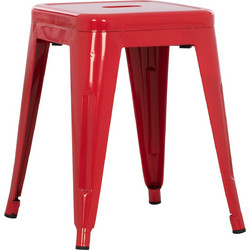 ΣΚΑΜΠΟ ΜΕΤΑΛΛΙΚΟ MELITA HM0096.44 ΣΕ ΚΟΚΚΙΝΟ ΧΡΩΜΑ 37x37x45Υεκ