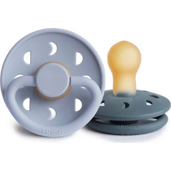 Frigg Moon Phase Πιπίλες Καουτσούκ 0-6m Powder Blue Slate 2τμχ
