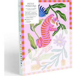 Σετ Ζωγραφικής με Αριθμούς Petit Pinceau Tigre fleuri 350037 La Epicerie