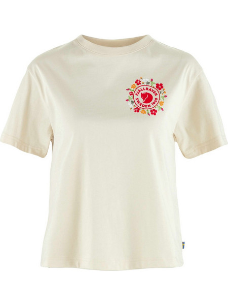 FJALLRAVEN Γυναικεία Τενίσκα Fjallblomster Logo T-shirt W WHITE