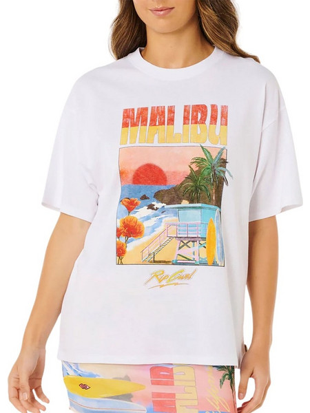 RIP CURL HAYLEY O HERITAGE W TEE OPTICAL WHITE