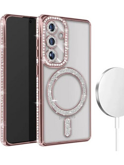 Θήκη Κινητού Avizar Diamond Around Strass για SAMSUNG GALAXY S26 PLUS ΡΟΖ