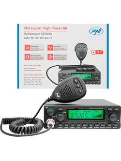 PNI Escort 60 Πομποδέκτης CB FM/AM 12V με ASQ & RF Gain 60W