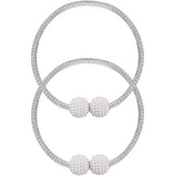 ROXXANI ROXXANI δέστρα κουρτίνας RXN-0024, μαγνητική, 43cm, γκρι, 2τμχ