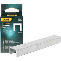 DELI DELI συνδετήρες σχήματος Π DL238014-1 για καρφωτικό, 0.7x8x11.3mm, 1000τμχ