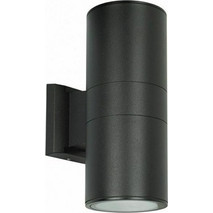 Powertech POWERTECH φωτιστικό τοίχου HLL-0190 για 2x GU10 λάμπες, μεταλλικό, IP65, μαύρο