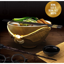 HARRY POTTER - Golden Snitch - Ramen bowl with chopsticks