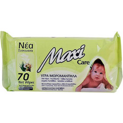 Maxi Care Μωρομάντηλα με Χαμομήλι & Aloe Vera Δερματολογικά Ελεγμένα 70τμχ ΠΑΝ-019