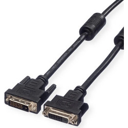 VALUE Monitor DVI Cable, DVI (24+1) Dual Link, M/F, 2 m