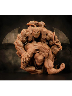 Φιγούρα Bane Defeat Batman Ready to 3D Model 3D εκτυπωμένη