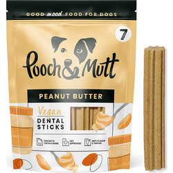 Pooch & Mutt Vegan Dental Sticks with Peanut Butter 251gr