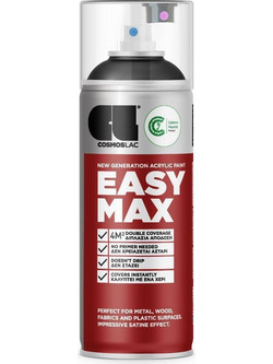 Cosmoslac Easy Max Σπρέι Βαφής Μαύρο Satin 400ml