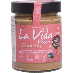 La Vida Λευκή πραλίνα φουντουκιού crunchy ΒΙΟ χωρίς γλουτένη και φοινικέλαιο 270 γρ