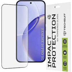 Techsuit - 111D Full Cover / Full Glue Glass - Realme 16 Pro - Black