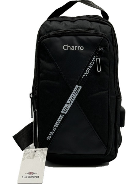Charro Ανδρικό Τσαντάκι Cross body Μαύρο