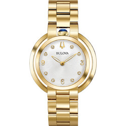 Bulova Γυναικείο Ρολόι με Χρυσό Μεταλλικό Μπρασελέ 97P125
