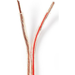 Καλώδιο Ηχείου Nedis 2x4mm σε Καρούλι 25m Transparent CABR4000TR250