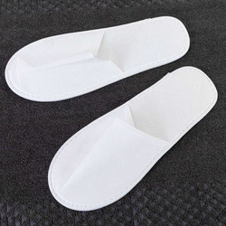 Borea Παντόφλες Ξενοδοχείου (2 τμχ.) Non Woven Closed Toe Σόλα 4mm Λευκό