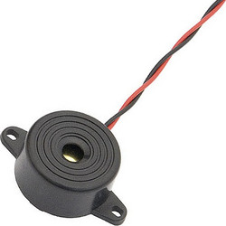Buzzer 12V με συνεχή τόνο FY248 μαύρο